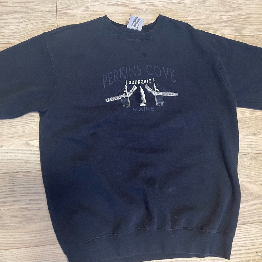 Perkins Cove Navy Crewneck